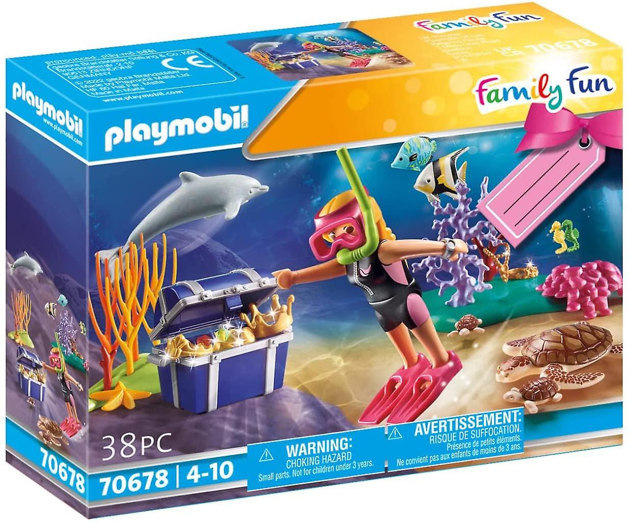 Playmobil Family Fun Treasure Diver Gift Set