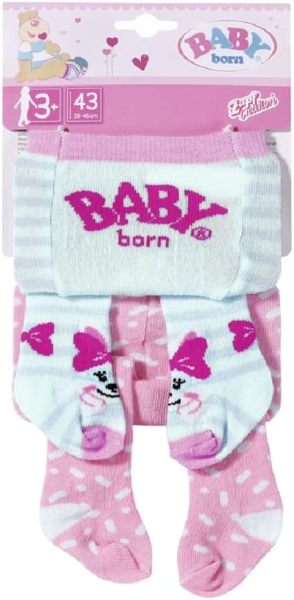 BABY born Tights 2x 2 assorted 43cm