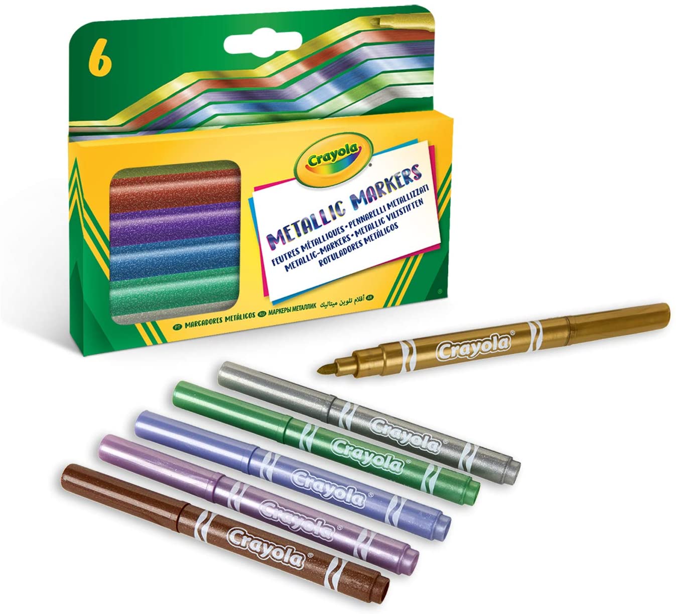 Crayola 6 Metallic Markers