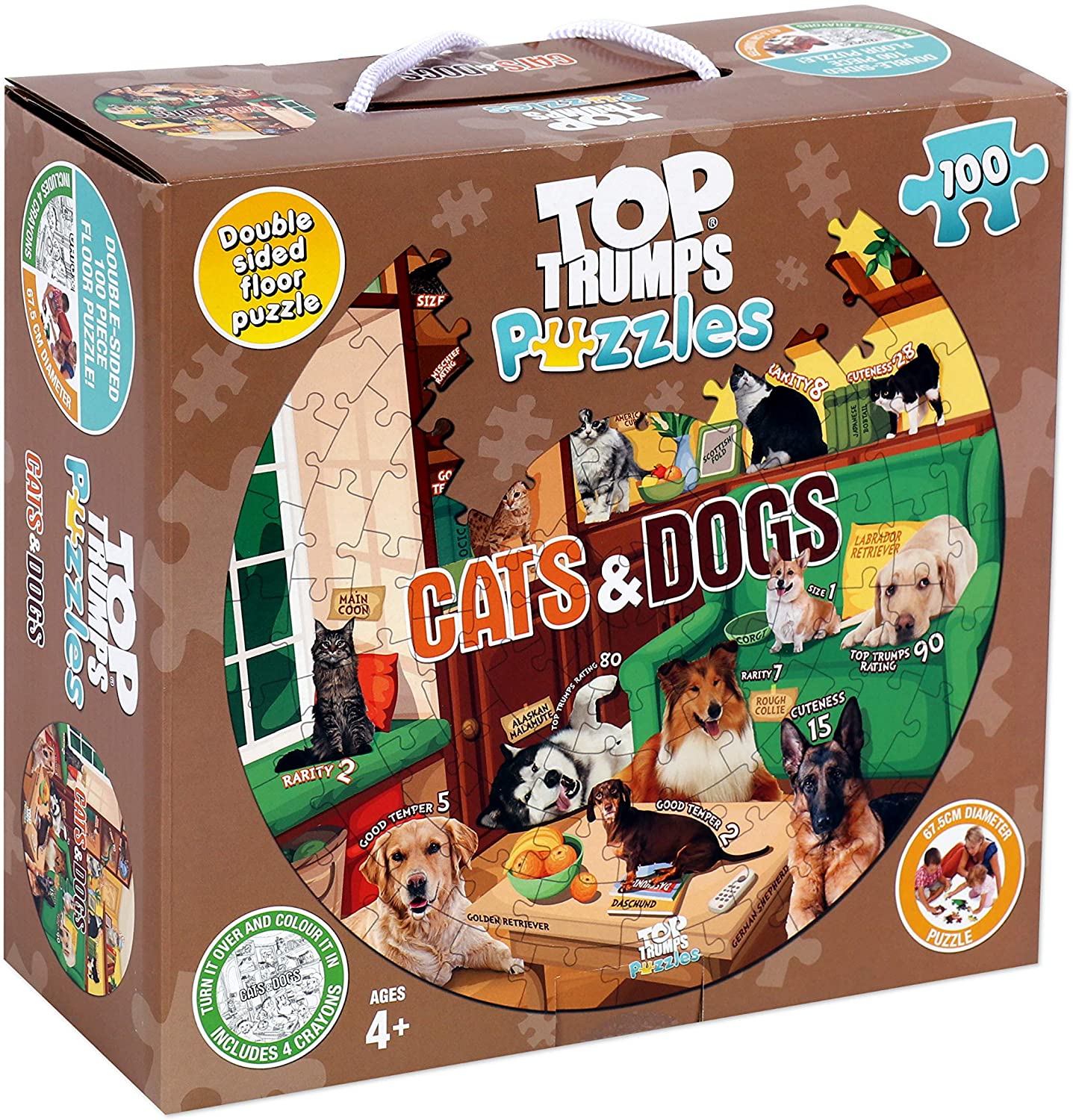 Top Trumps Cats & Dogs 100 Piece Jigsaw