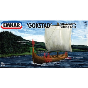 Gokstad 9th Century Viking Ship 1:72 Scale Kit