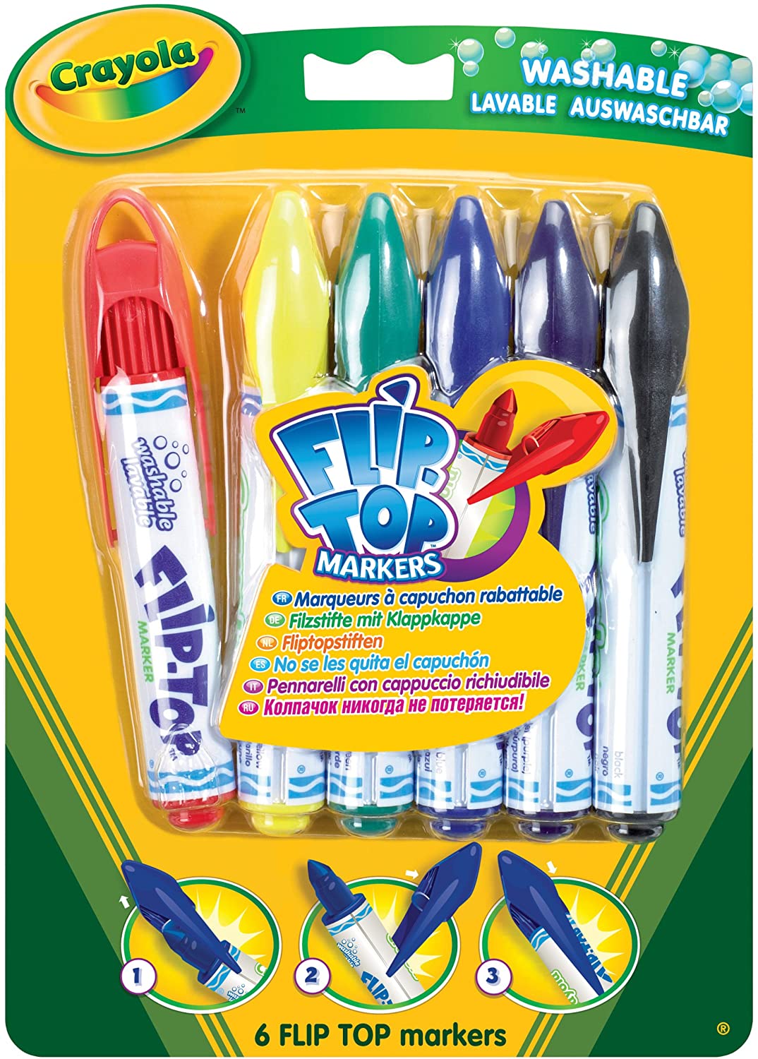 Crayola  6 Flip Top Markers