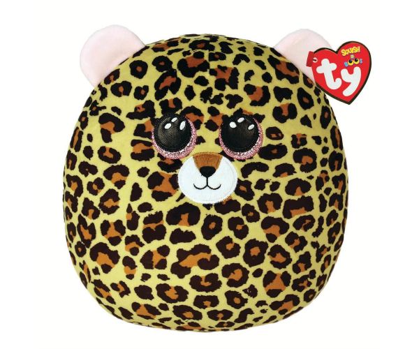 Livvie Leopard Squishy Beanie 14"