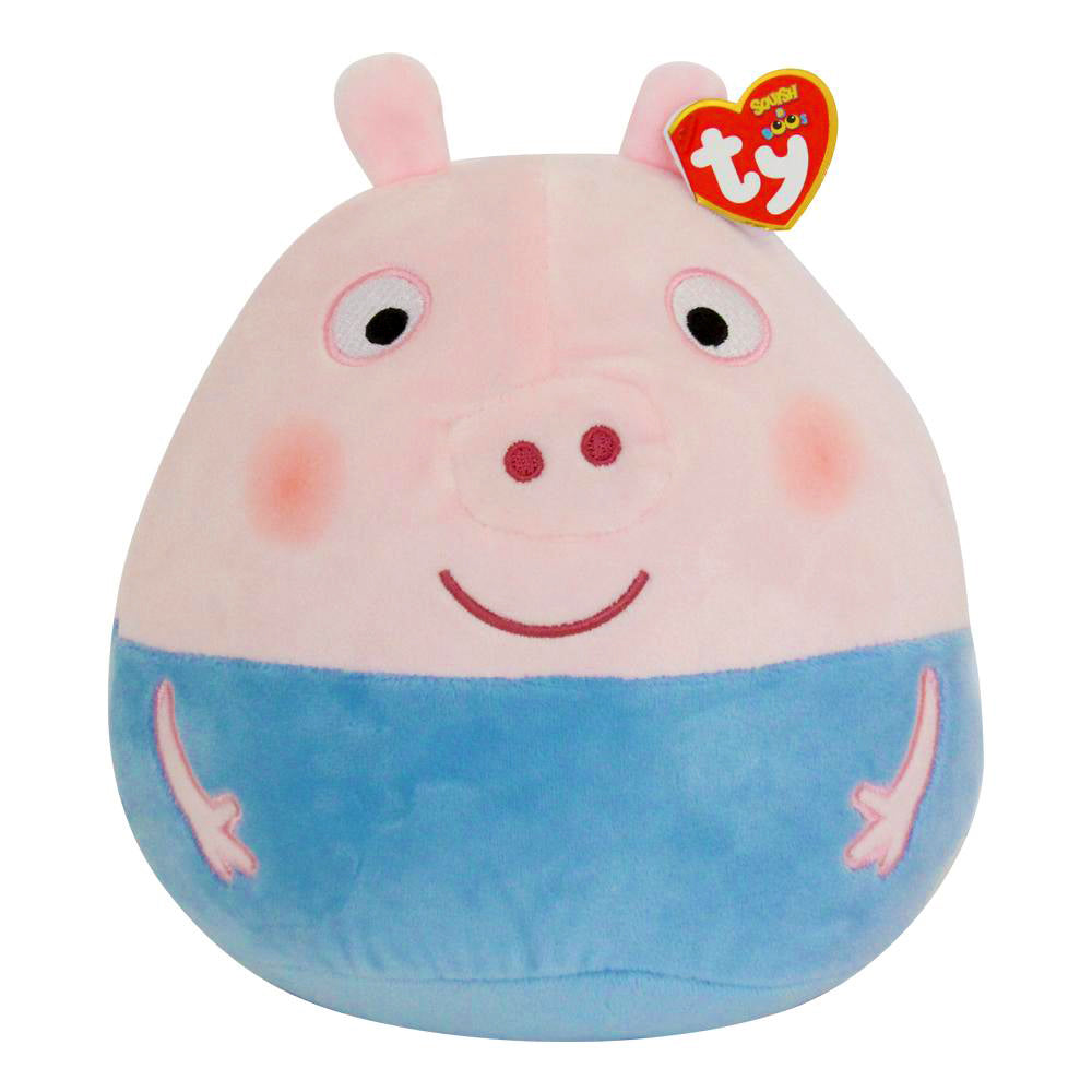 TY Peppa Pig George Pig Squish a Boo 14"