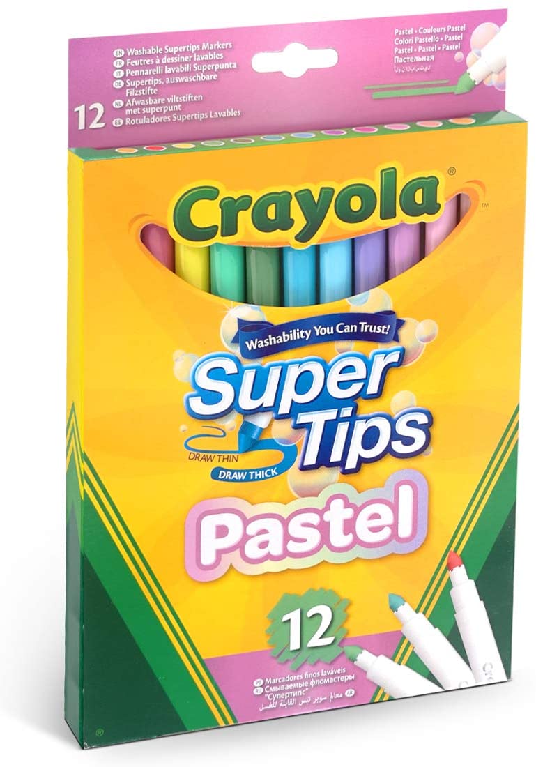 Crayola Pastel Super Tips 12 Pack