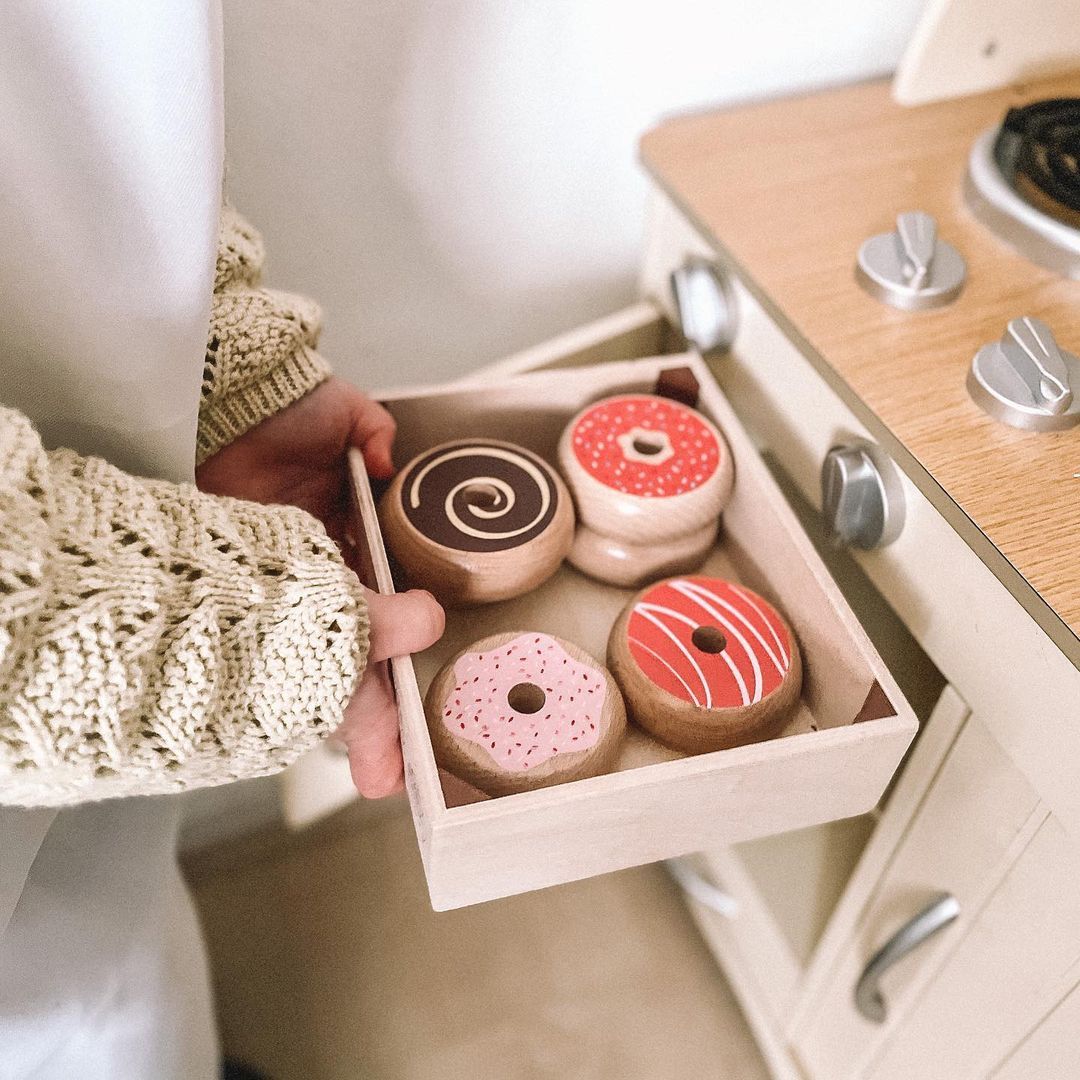 Wooden Doughnut Crate