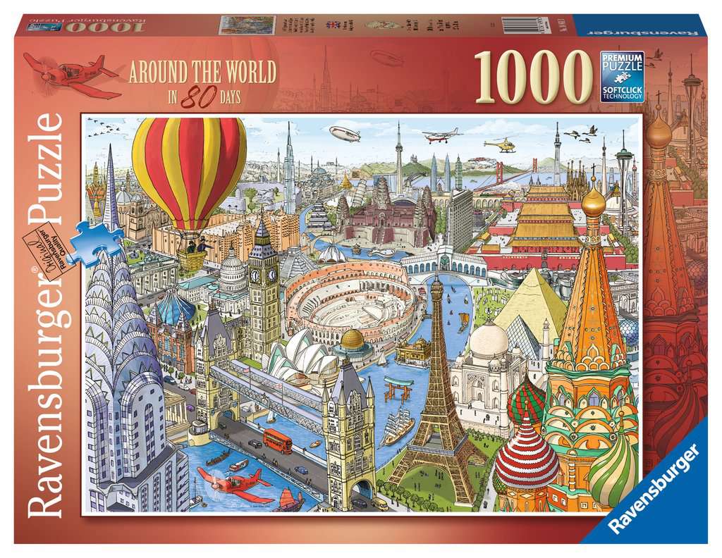 Around the World in 80 Days 1000 Piece Jigsaw