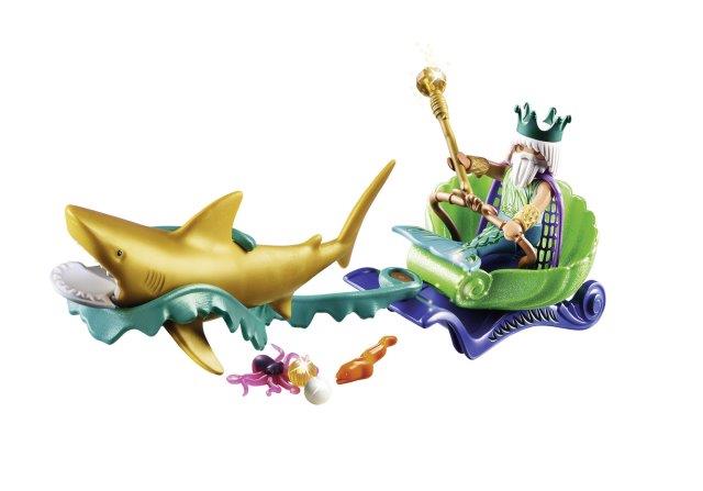 Playmobil King Of The Sea With Shark Car