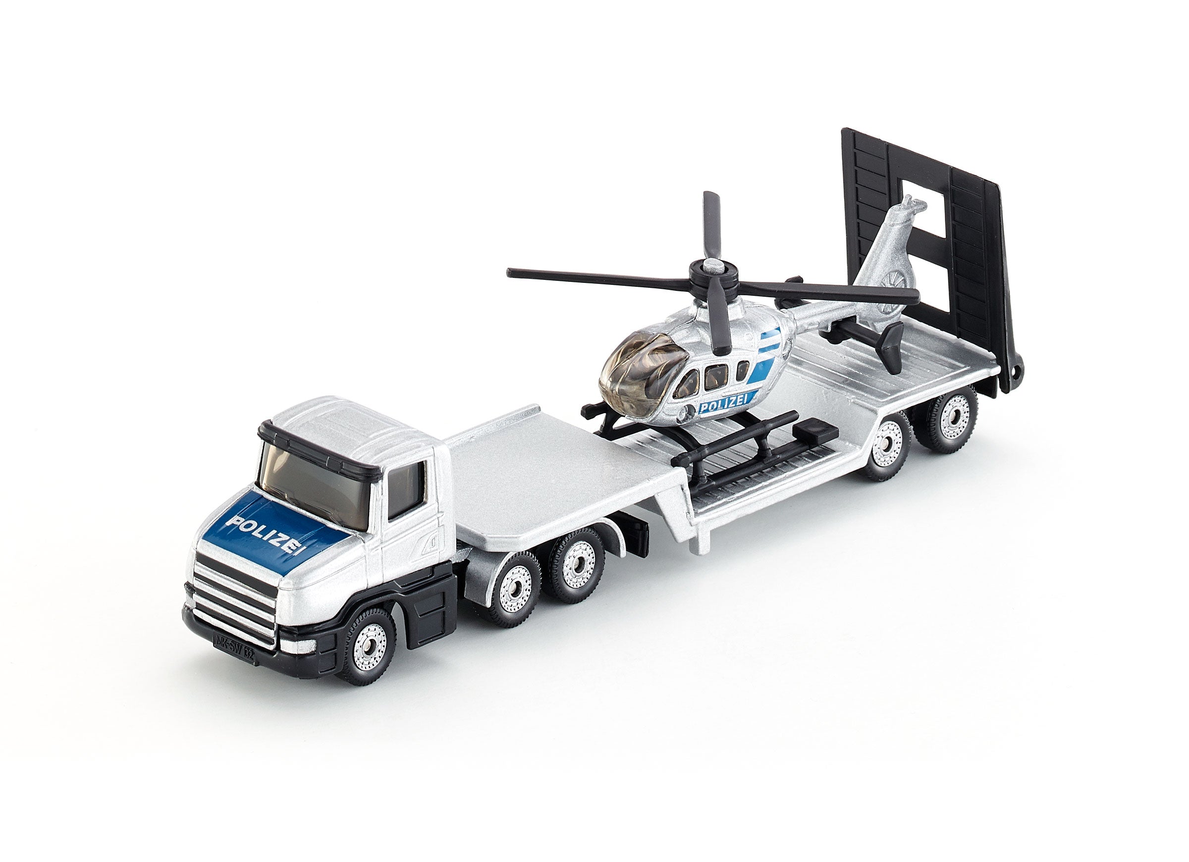 Siku 1:87 Police Low Loader With Helicopter