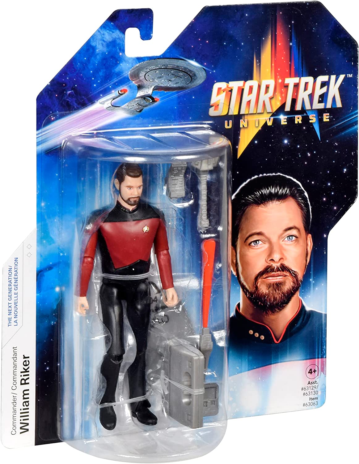 Star Trek Universe Commander Riker 5" Figure