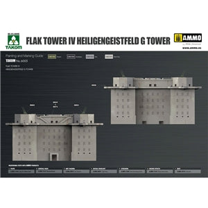 Flak Tower IV Heiligengeistfeld G Tower 1:350 Kit
