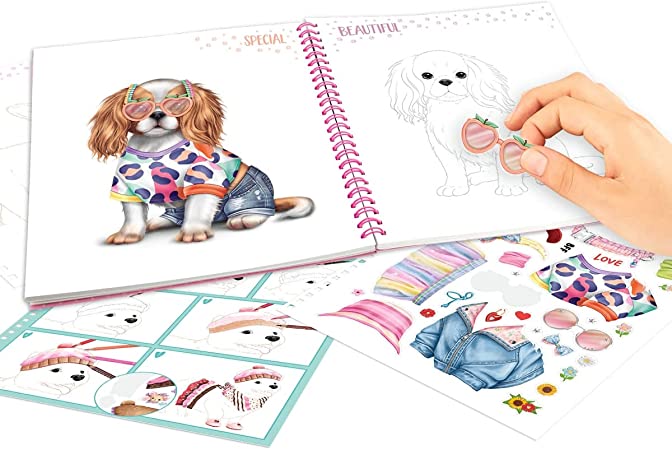 Create your TOPModel Doggy Colourng Book