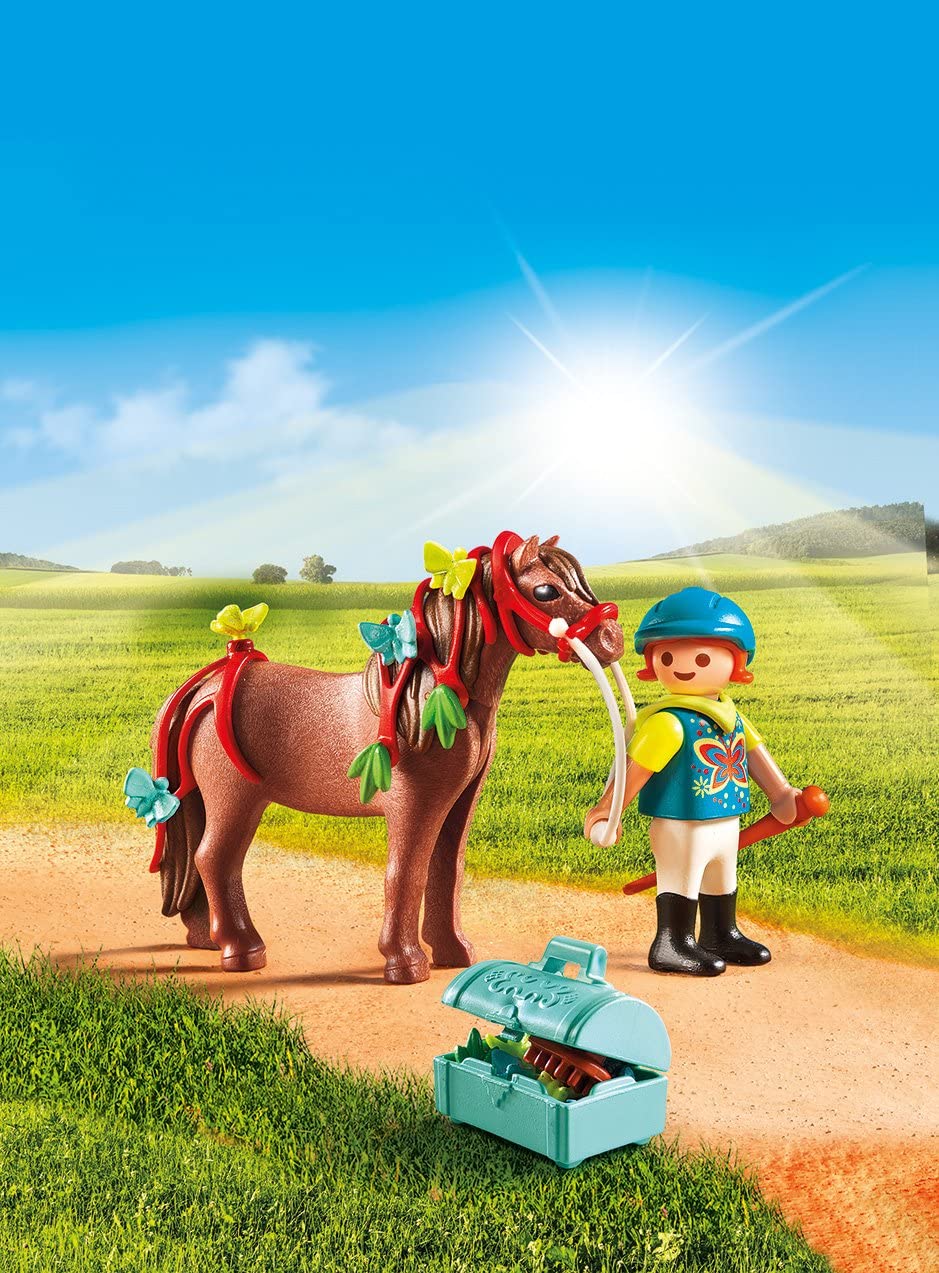 Playmobil Country Groomer With Butterfly Pony