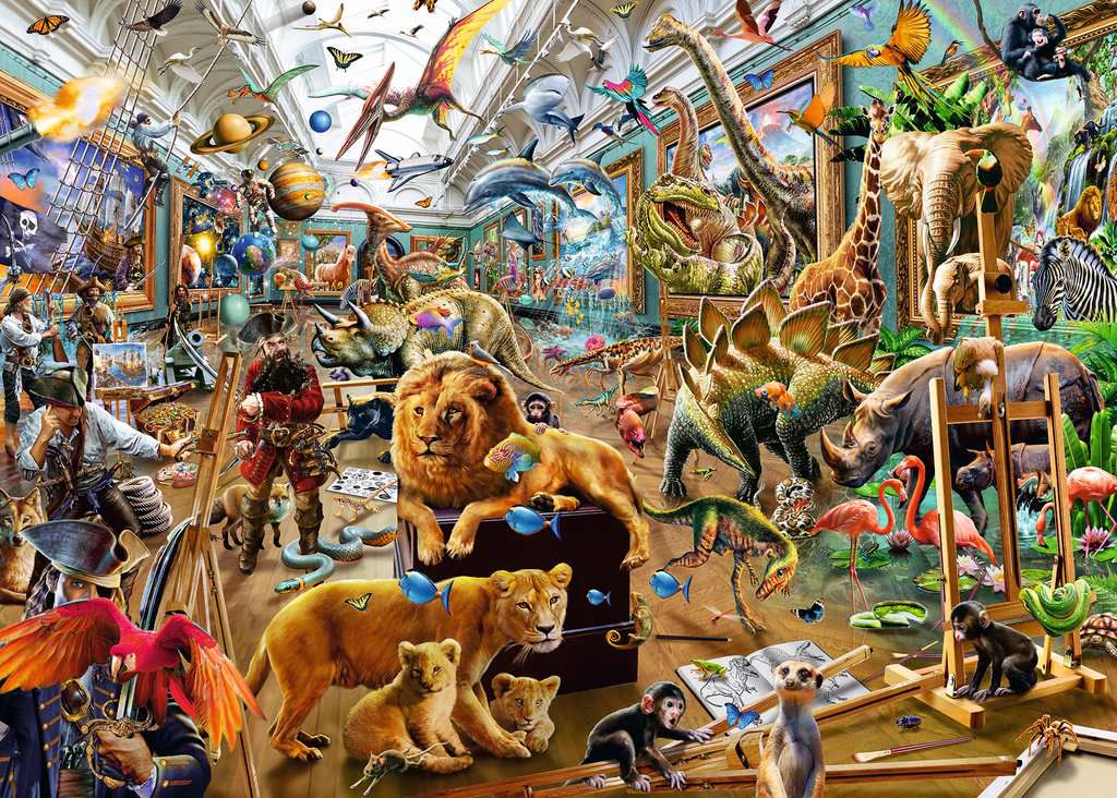 Ravensburger Chaos in the Gallery 1000 piece puzzl