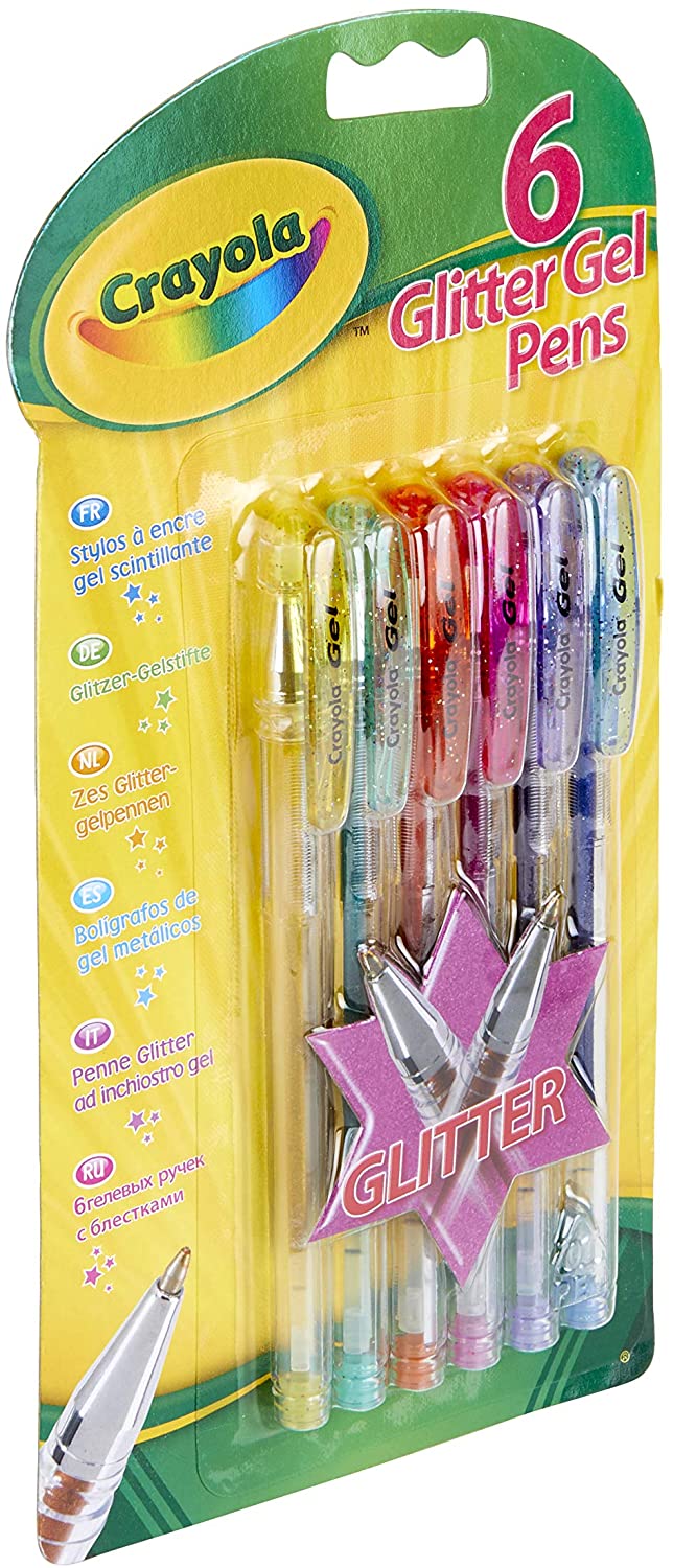 Crayola 6 Glitter Gel Pens