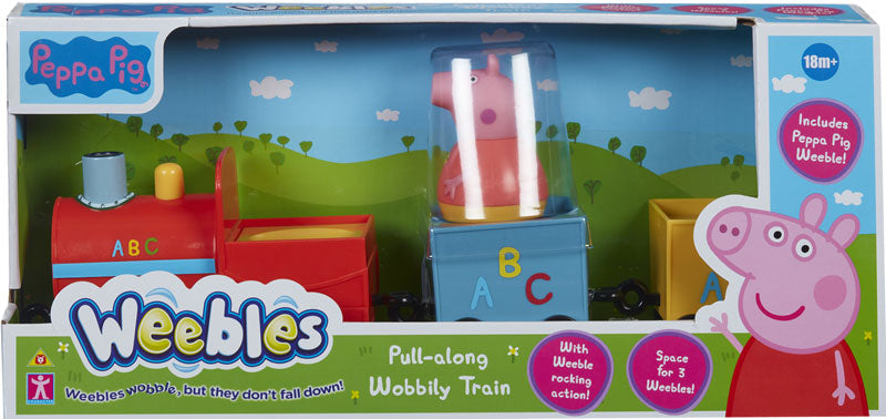 Peppa Pig Weebles Push-Along Wobbly Train