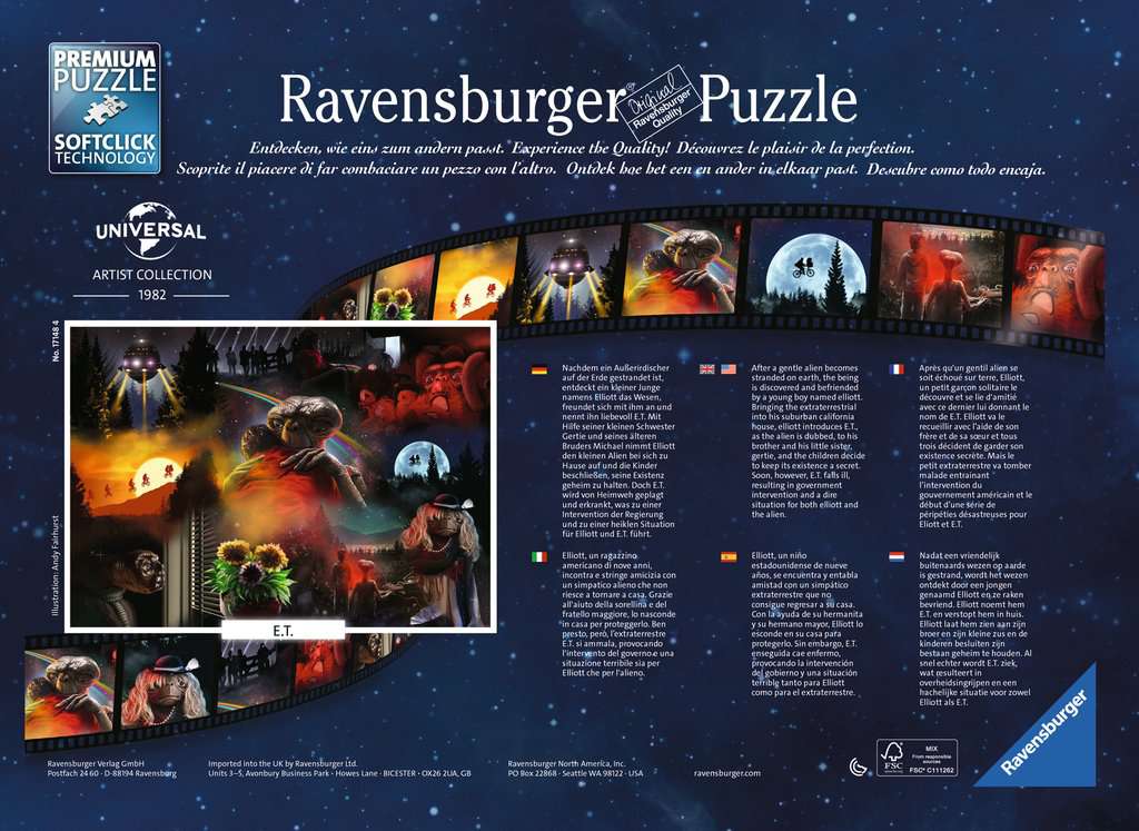 Ravensburger ET Movie Poster 1000 piece Jigsaw