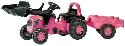 Rolly Pink Junior Tractor And Trailer