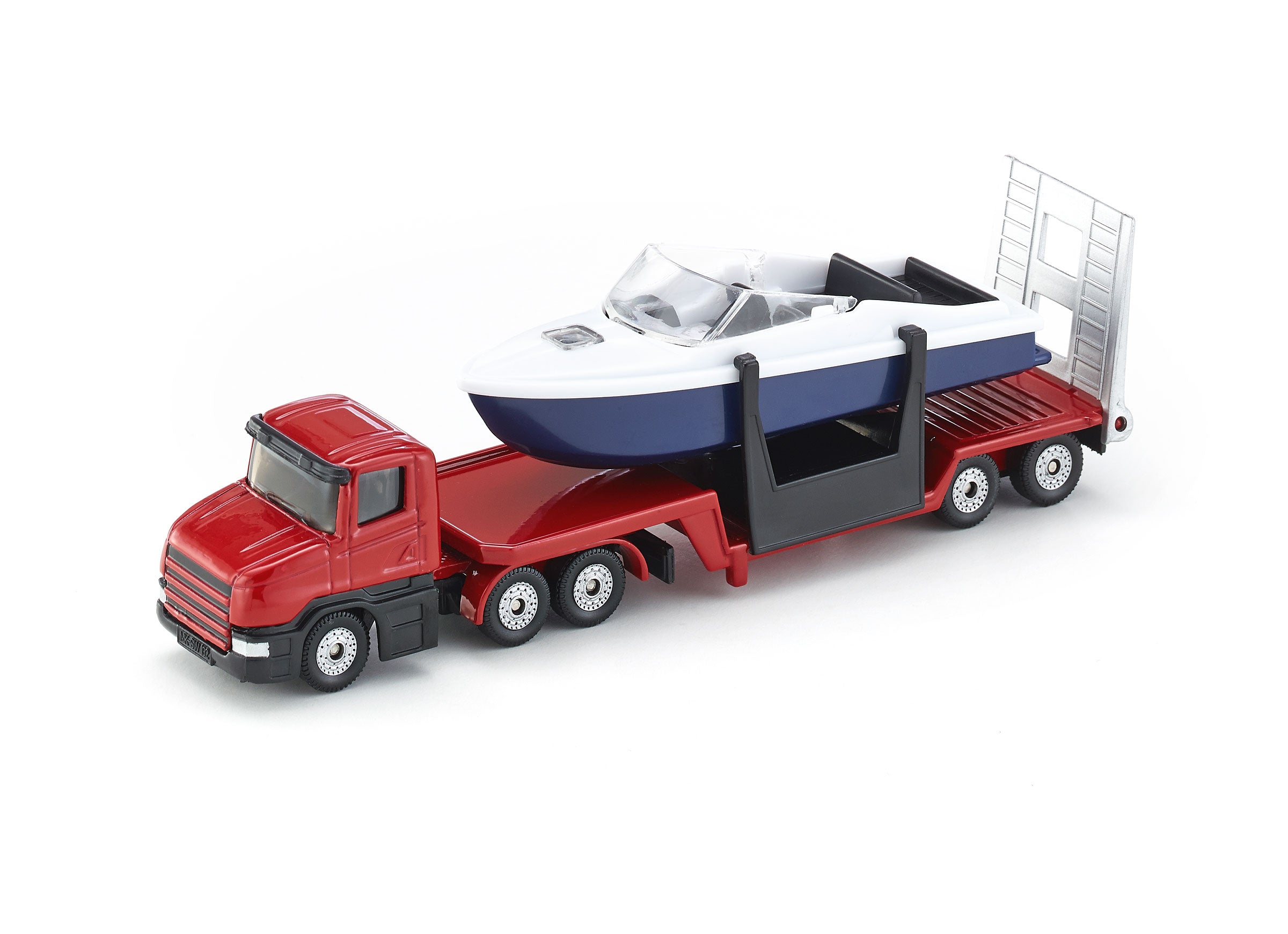 Siku 1:87 Low Loader With Speed Boat