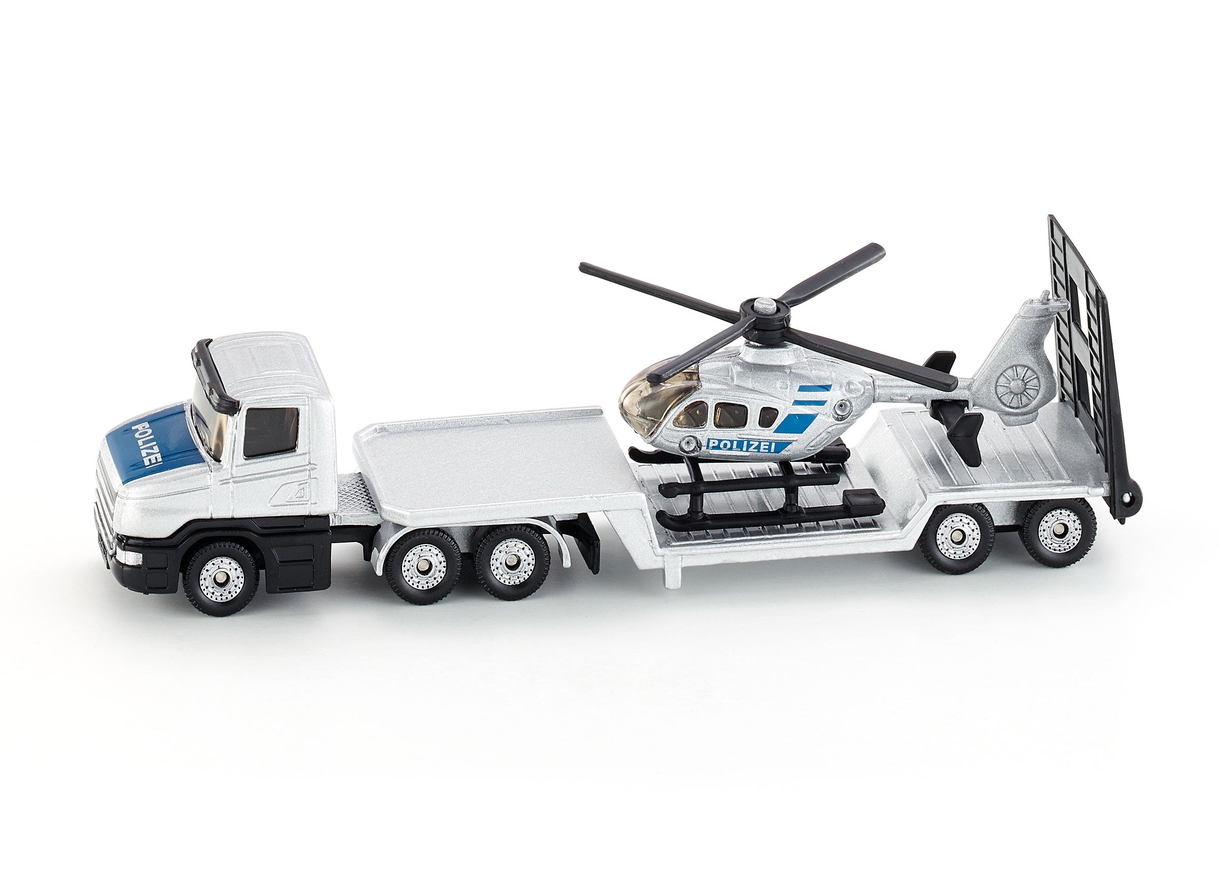 Siku 1:87 Police Low Loader With Helicopter