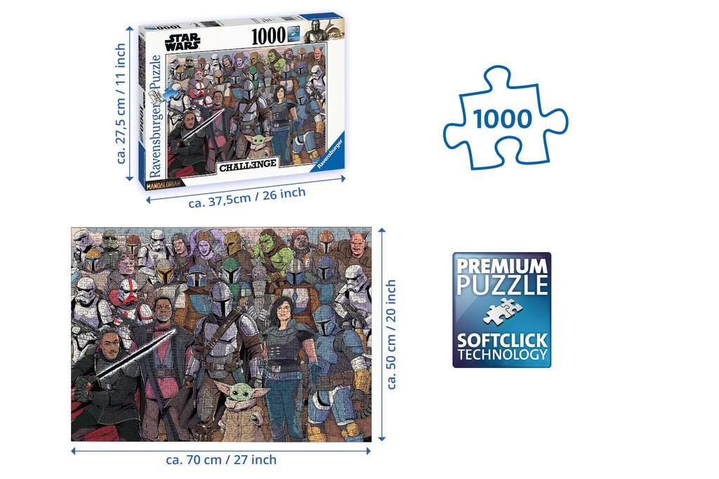 Star Wars The Mandalorian 1000 piece Jigsaw Puzzle