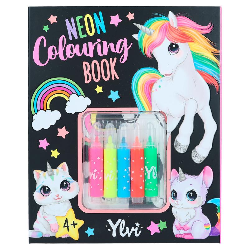YLVI Neon Colouring Book