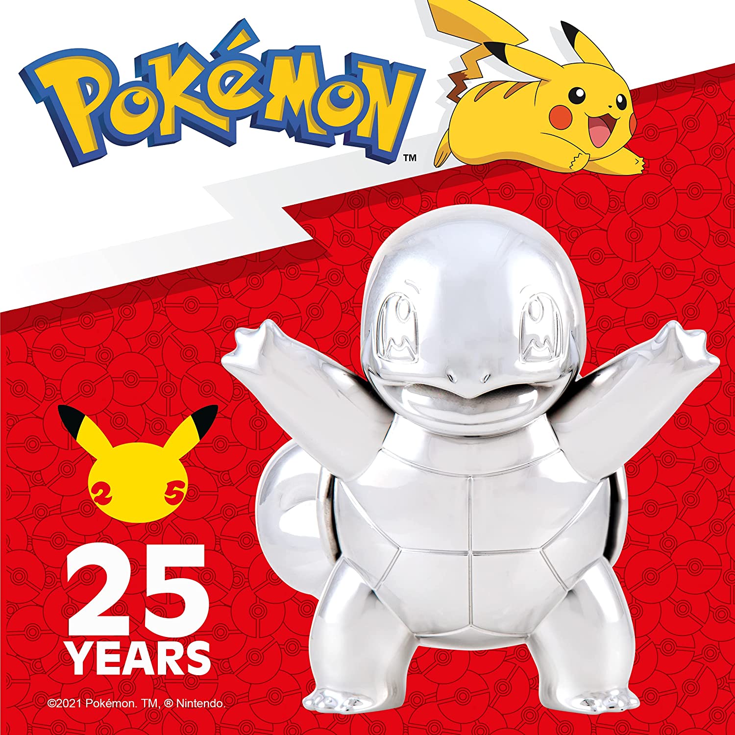 Pokémon 25th Celebration 8" Silver Plush Asst