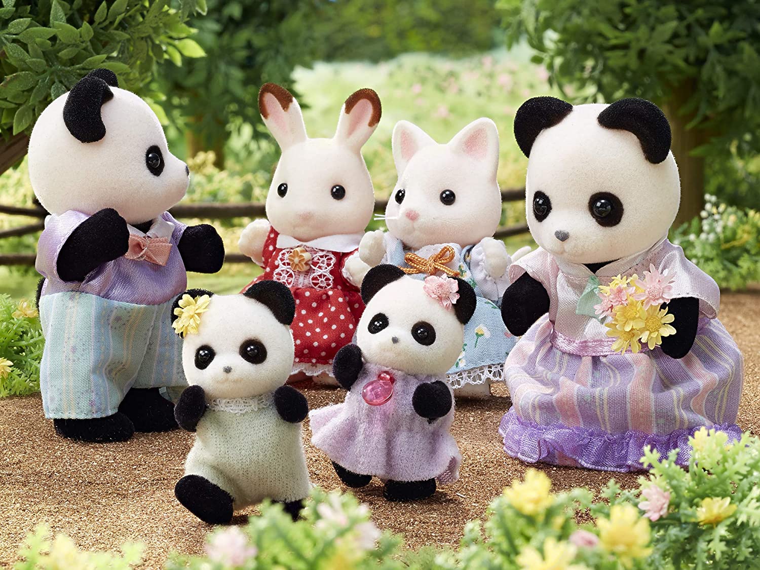 Sylvanian Families Pookie Panda Family