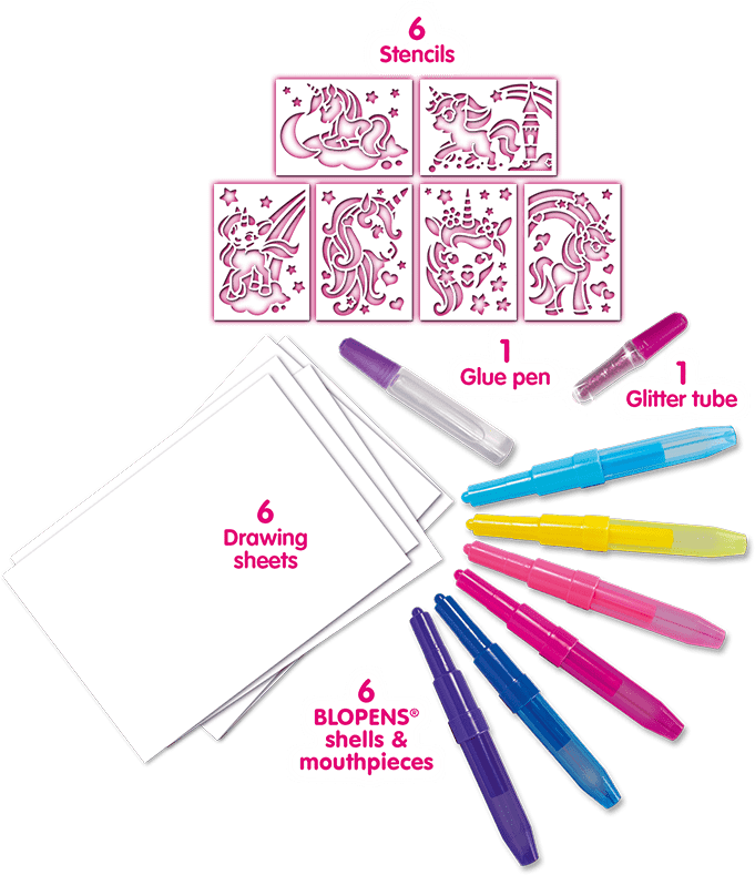 BLOPENS® Sparkling Unicorn Activity Set