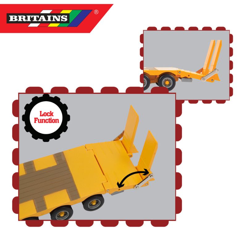 Britains 1:32 Kane Yellow Low Loader