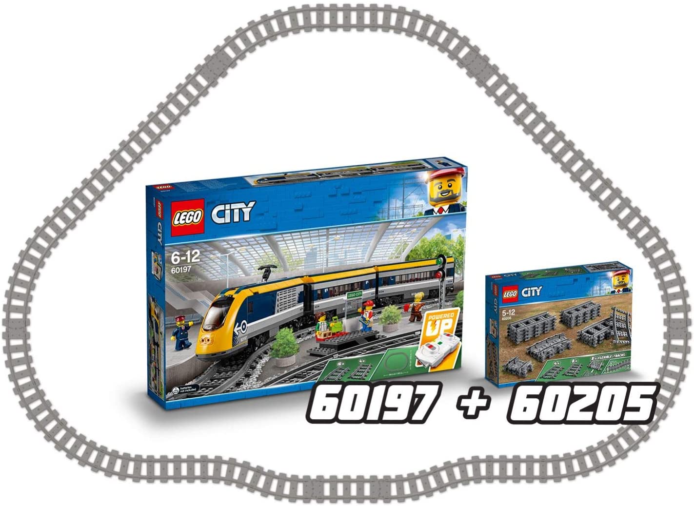 Lego city hot sale train rails