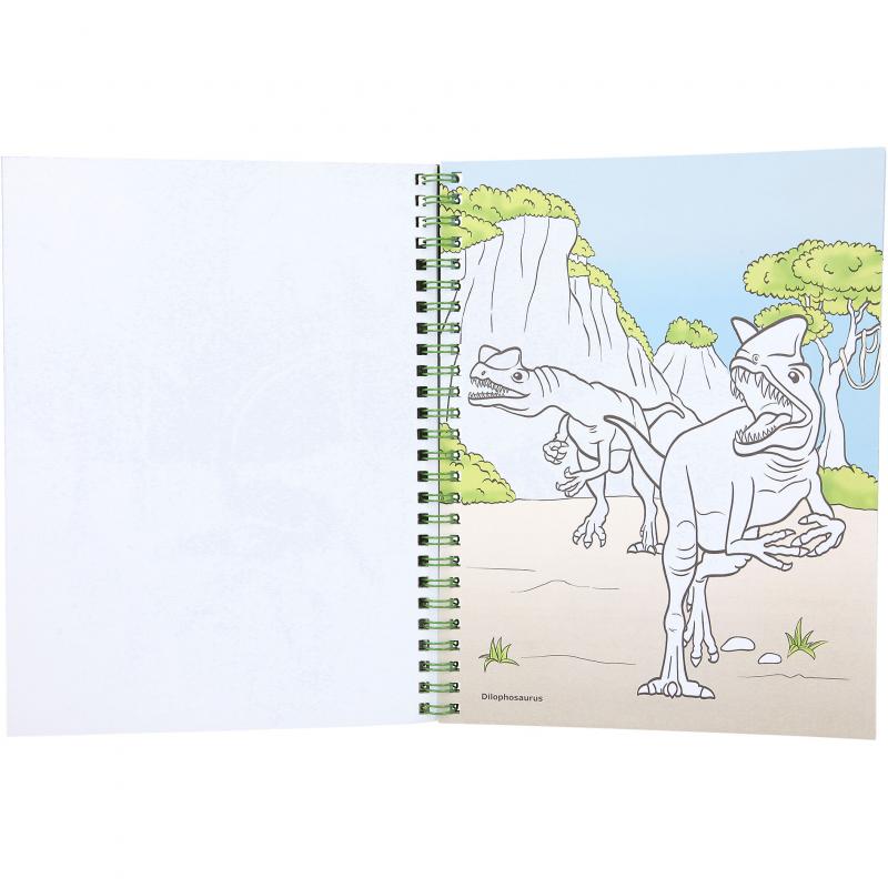 Dino World Colouring Book With Pencils