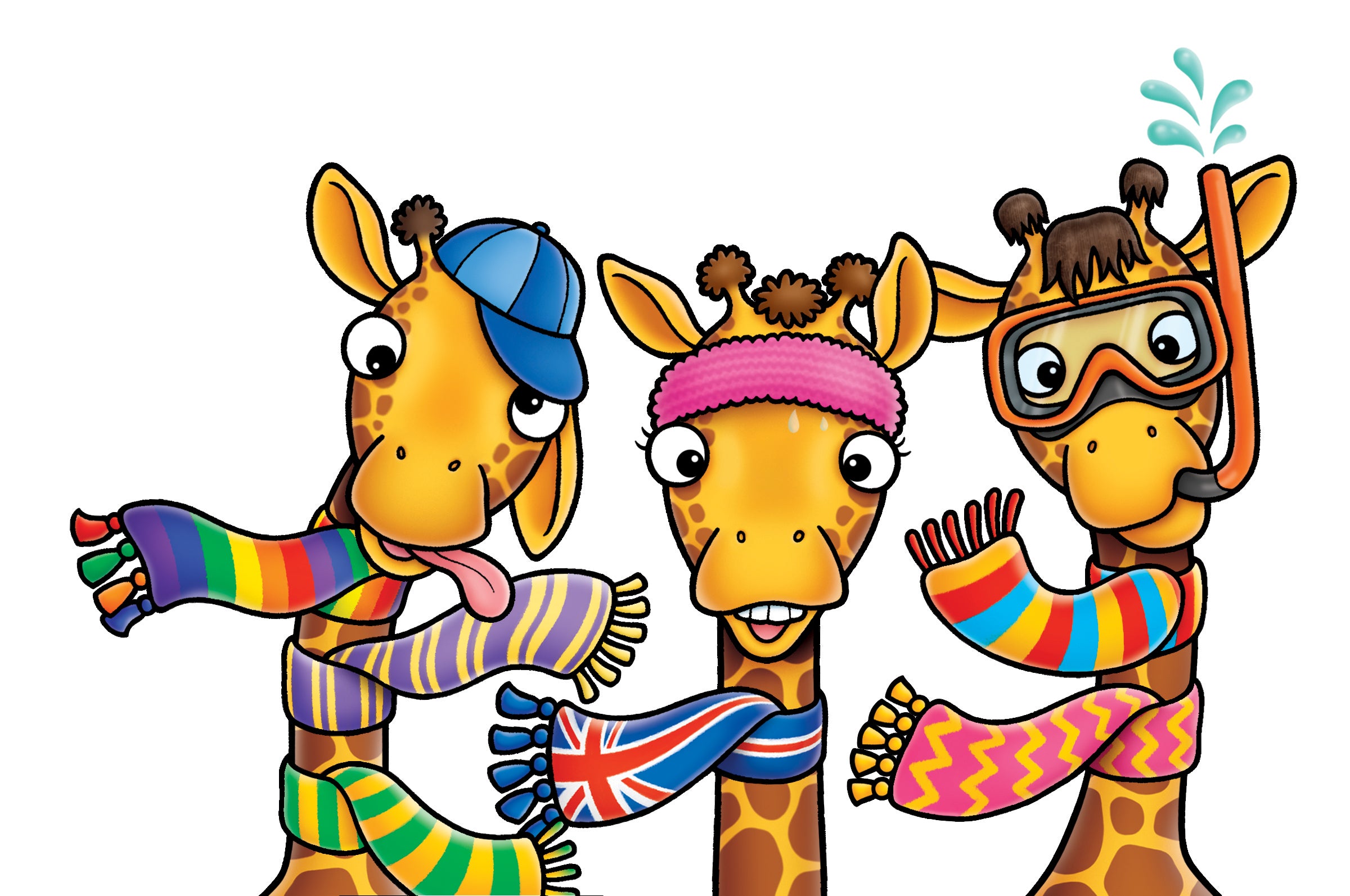 Orchard Giraffes In Scarves