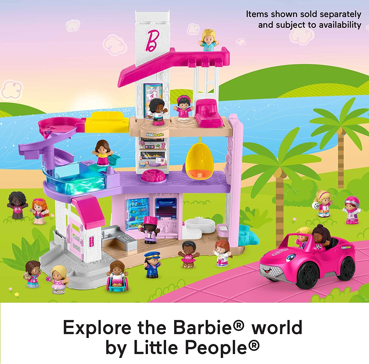 Barbie retailer little people little dreamhouse