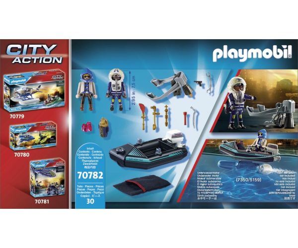 Playmobil City Action Police Jet Pack with Boat