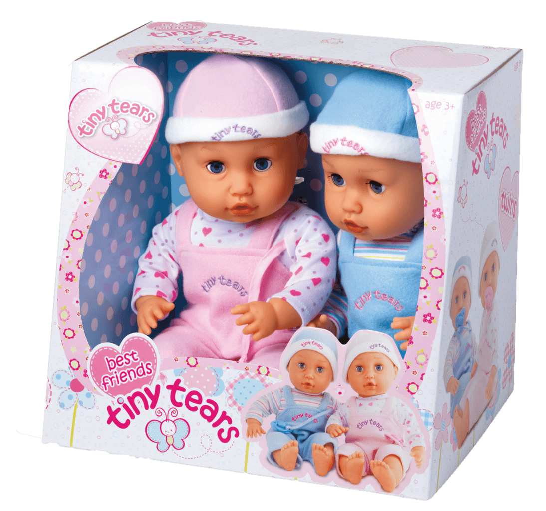 Tiny Tears Best Friends 2 Doll Box Set