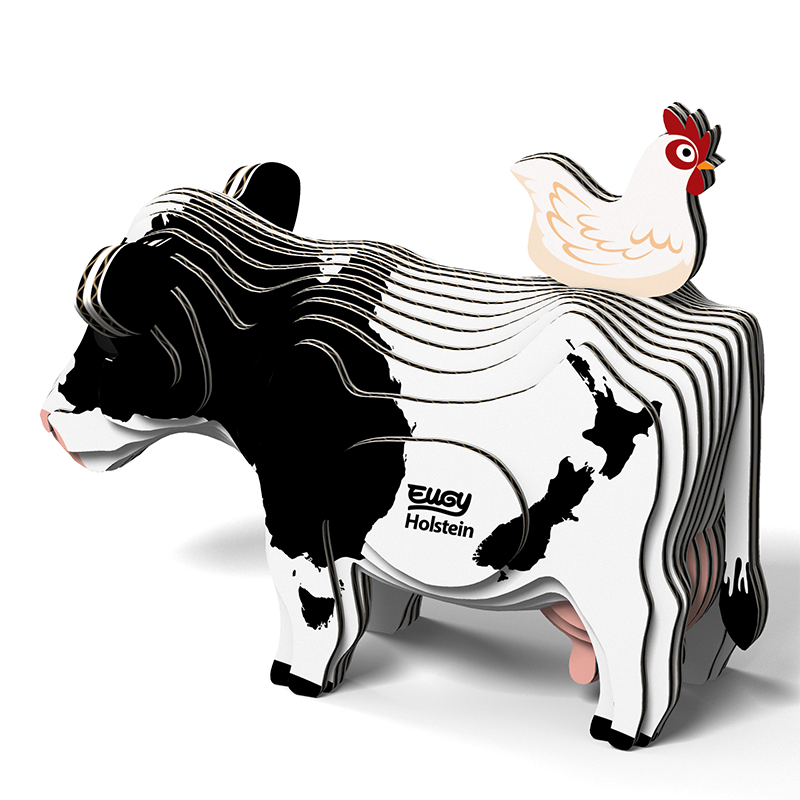 EUGY Holstein Fresian Cow 3D Puzzle