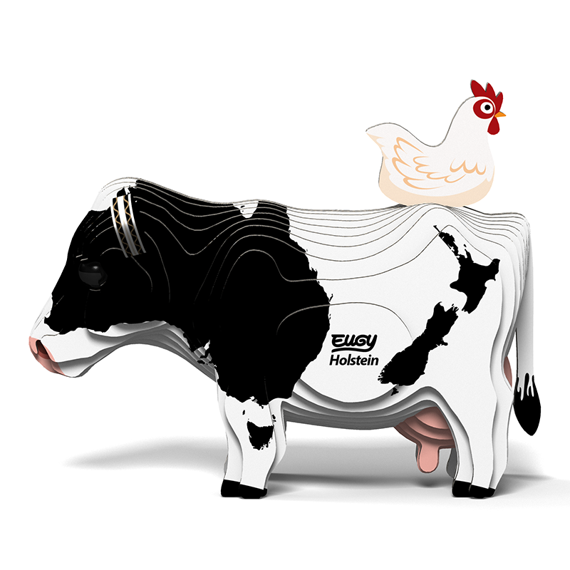 EUGY Holstein Fresian Cow 3D Puzzle