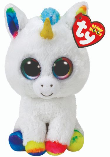 TY Pixy White Unicorn Boo Regular