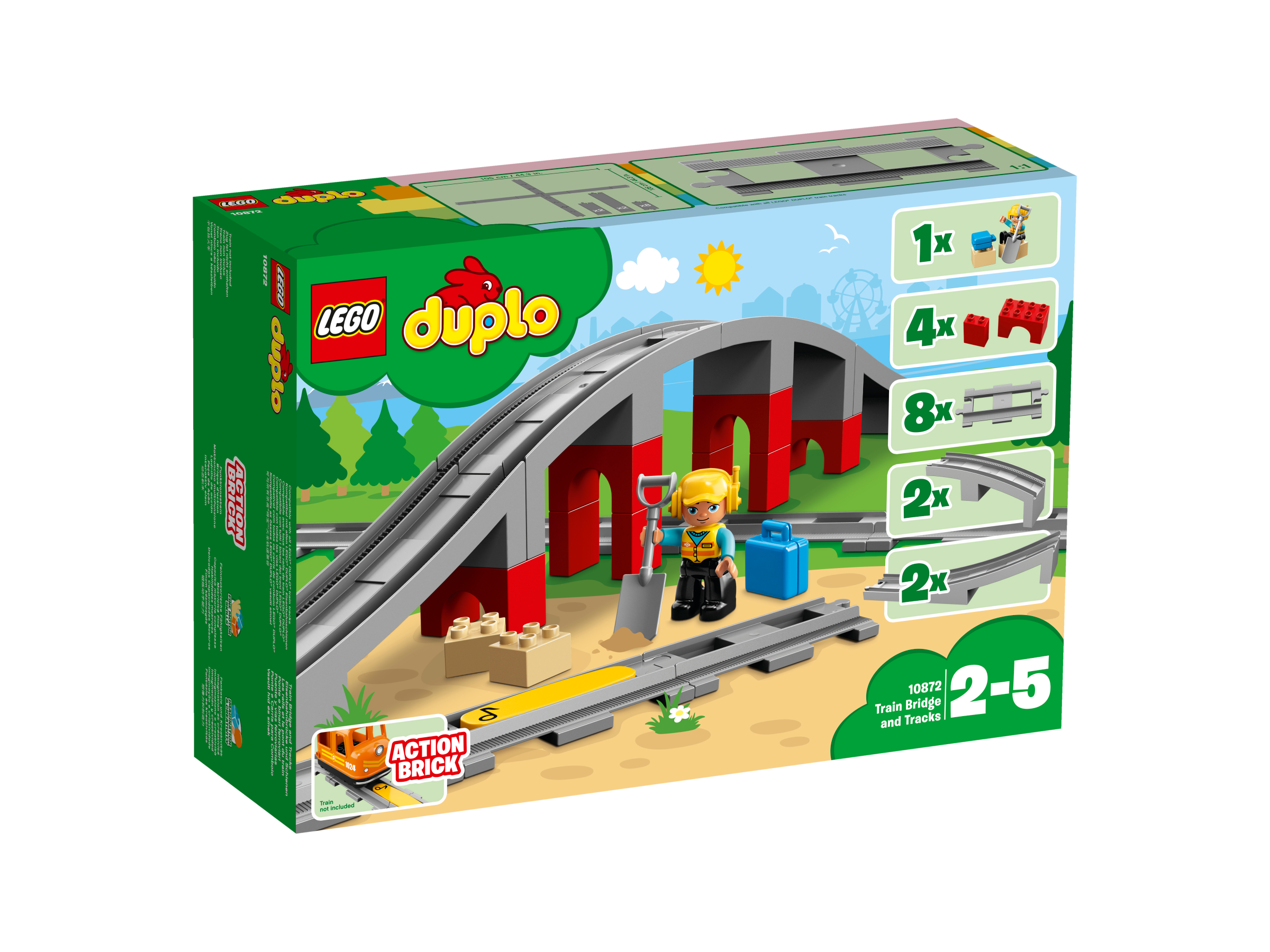 Lego 10872 Duplo Train Bridge & Tracks