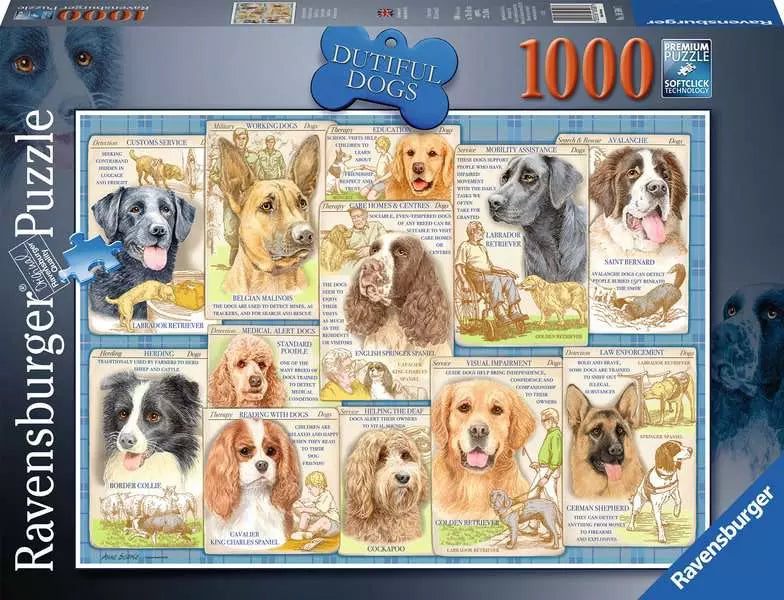 Dutiful Dogs 1000 Piece Jigsaw