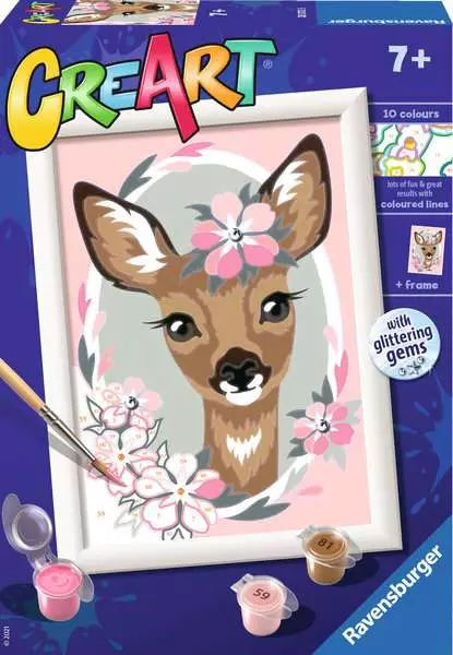 CreArt Paint by Numbers - Delightful Deer