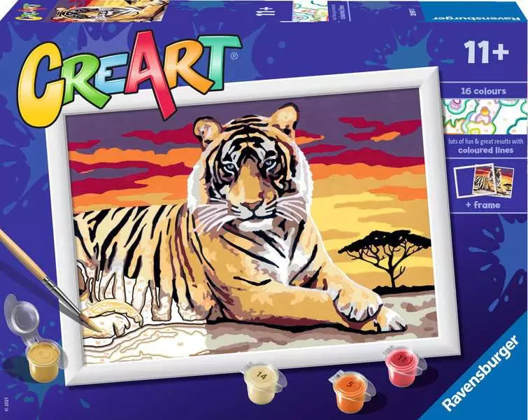 CreArt Paint by Numbers - Majestic Tiger