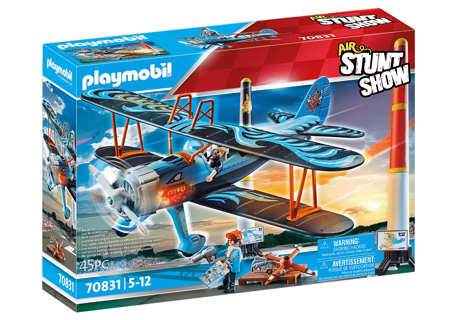 Playmobil Air Air Stunt Show Phoenix Biplane