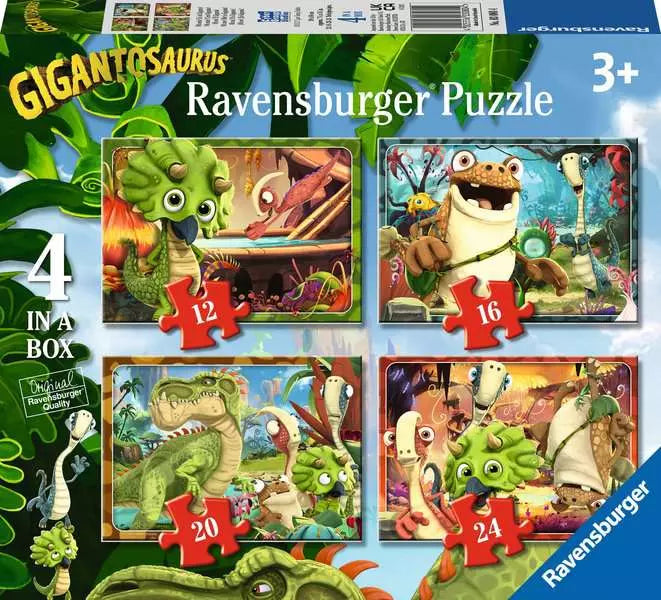 Gigantosaurus 4 in a Box Jigsaw Puzzles