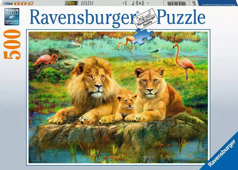 Ravensburger Lions in the Savanna 500 Piece Jigsaw