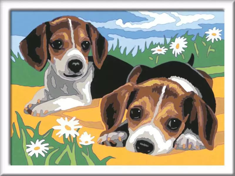 CreArt Paint by Numbers - Jack Russell Puppy
