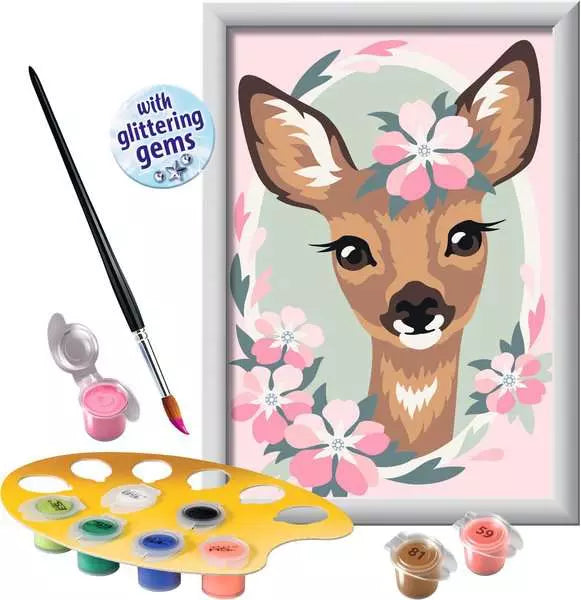 CreArt Paint by Numbers - Delightful Deer