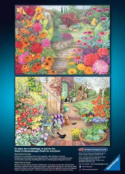 Happy Days Glorious Gardens 4x 500 Piece Jigsaw