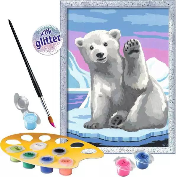 CreArt Paint by Numbers - Pawesome Polar Bear